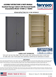 Recessed Handled Standard Storage Cabinet - Unassembled Models 1470RH & 1480RH (1790918)